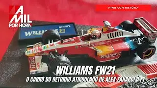#Miniaturas | MINIS COM HISTÓRIA: WILLIAMS FW21, A ÚLTIMA MÁQUINA DE ALEX ZANARDI NA FÓRMULA 1