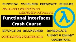 Functional Interface | Lambda Expression in Java | Primitive & Compose functions | Diamond problem