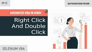 Right Click and Double Click in VBA Selenium | VBA Selenium | Advanced VBA in Hindi