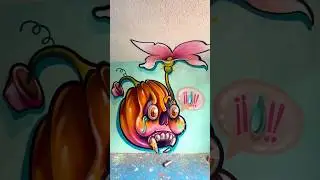 OUTRAGEOUS GRAFFITI CHARACTER 😵 #graffitiart #graffiti #shorts