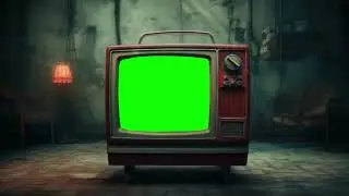 OLD TV ZOOM GREEN SCREEN