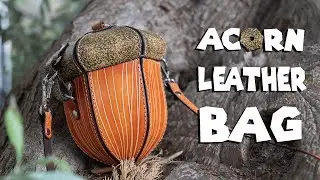 How to make the Acorn Leather Bag | Christmas leather Pattern | PDF Leather Bag Pattern