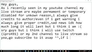 Final update video.