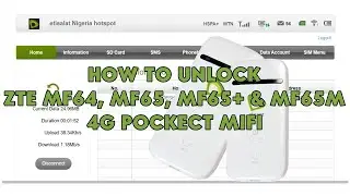 How To Unlock ZTE MF64, MF65, MF65+ & MF65M 4G Pocket MiFi - [romshillzz]
