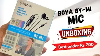 Boya BY-M1 MIC Unboxing & Review 🎤 | Budget Mic with Good Quality! ⚡