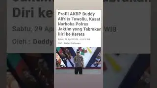 AKBP BUDDY ALFRITS TOWOLIU,TABRAKAN DIRI KE KERETA‼️