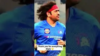 End of a beautiful era 🙁 (Thank you for Everything captain) #cricket #shorts #ipl