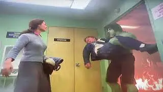 The Incredible Hulk The Psychic Hulk saves delivery man scene