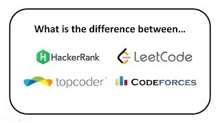 Difference between HackerRank, LeetCode, topcoder and Codeforces
