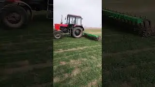 Мтз 82.1 и ротационная борона