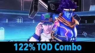 1,215 Damage Part 4 Jotaro Time Stop TOD Combo | All Star Battle R