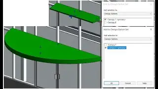 Revit Design Options, Canopy Design