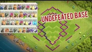 town hall 8 base layout 2021 |  defences replay |  with base link |