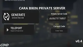 Cara Bikin Private Server Di CDID Update! | CDID Update | (Part 1)