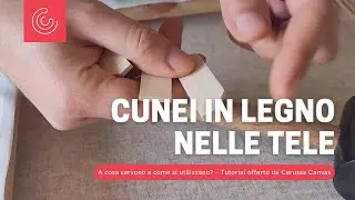 Come inserire e a cosa servono i cunei in legno nelle tele per pittura - Cerussa Canvas