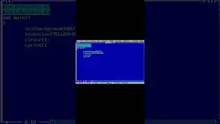 Program for changing the Text and Background color in C language| #shorts|#ytshorts | #cprogramming