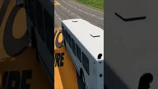 [BeamNG] Tesla Cybertruck vs 45 seater bus #shorts