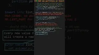 Stop missing partition errors on insert 