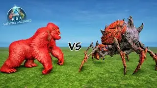 ALPHA MEGAPITHCUS VS ALPHA BROODMOTHER | ARK: SURVIVAL ASCENDED
