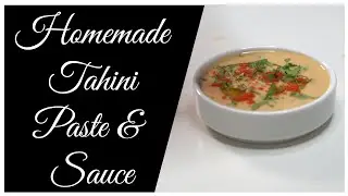 How to make Tahini Paste n Sauce/Tahini dip for Falafel Sandwich/தஹினி பேஸ்ட் & சாஸ் செய்வது எப்படி?