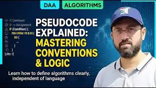 How to Write Pseudocode for Algorithms | DAA & Data Structures