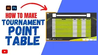 PMPL tournament point table graphics | point table design on pc
