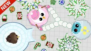 Mope.io RARE SNOWMAN BUFF & AQUA YETI REVENGE! New Golden Shahbaz, Igloo, and Cave Update in Mopeio