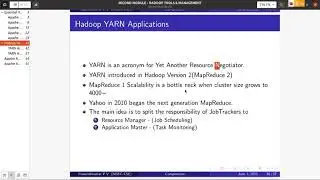 Video 3: YARN -Distributed Shell- Yet Another Resources Negotiator, Hadoop 2