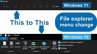 Back to Windows 10 Ribbon UI in Windows 11 File Explorer | Change Windows 11 file explorer to 10 .