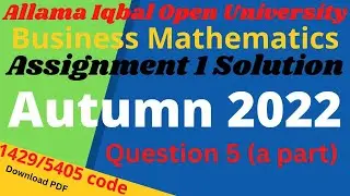 1429 code assignment autumn 2022 question 5 a part | code 1429 assignment autumn 2022-2023