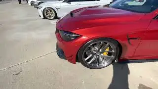 This Red BMW M4 looks so good with HRE Rims