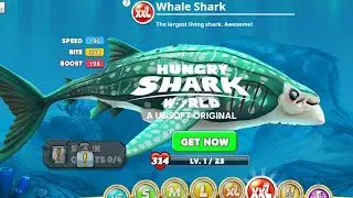 WHALE SHARK GAMEPLAY - HUNGRY SHARK WORLD | KAIJU GAMER PH
