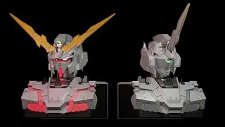 Blender 2.90 ปั้นๆ gundam unicorn Ep.23