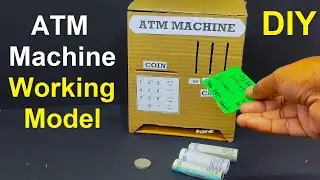 atm machine project working model using cardboard - diy - science project | DIY pandit