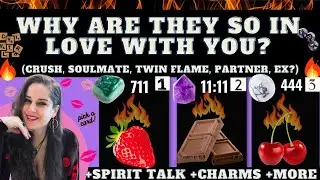 WHY ARE THEY SO IN LOVE WITH YOU? ❤️ TAROT PICK A CARD (Spirit Talk +Astro Dice + more Details)