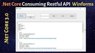 .NetCore Winforms (Desktop application) - Consuming Restful API Services - Step By Step