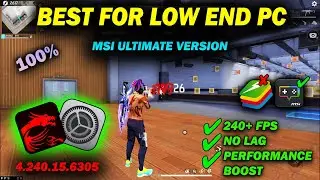MSI APP PLAYER 4.240.15.6305 FREE FIRE PC | SECRET MSI EMULATOR VERSION FOR LOW END PC FREE FIRE 🎯💀