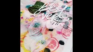 Trash Stamping Art Journal Page
