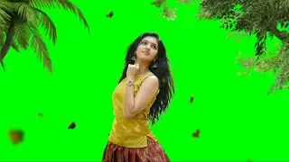New Video Beautiful Girl Plant Green Screen Video // Green Screen Video Effects