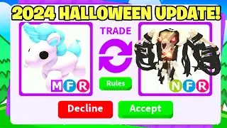 TRADING FOR NEW NEON GRIM DRAGON! (2024 HALLOWEEN UPDATE OFFICALLY OUT!)