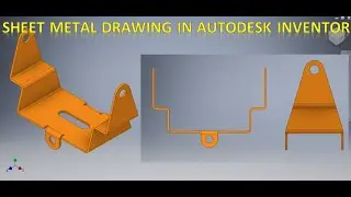 Sheet Metal 3d Drawing in Autodesk Inventor || Inventor Sheet metal Tutorials || Inventor cad