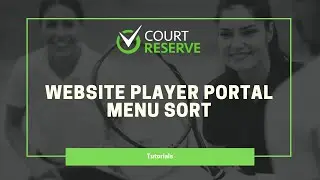 Website Portal Menu Sort