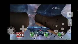 SSBB Hacks: Giant Mario vs Yoshis