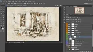 Arch Sketch Photoshop Action Tutorial