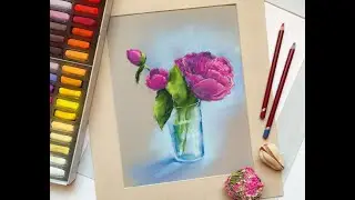 Пион в стакане
