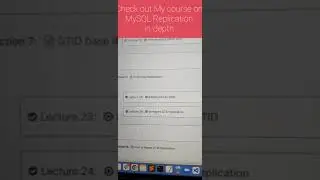 Check out MySQL Replication course on udemy 