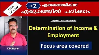 Focus area | Income & Employment  Determination | Chapter 4 | Macroeconomics | [SY 41]