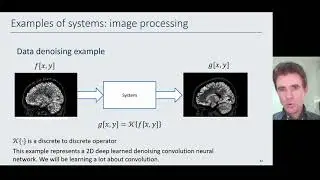 Systems: defintion, examples for 1D and 2D signals