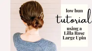 How to do a Easy Low Bun Hairstyle using a Lilla Rose Large Upin #shorts