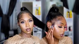HOW TO | SLEEK High extended Ponytail on natural hair. Very natural looking and cute